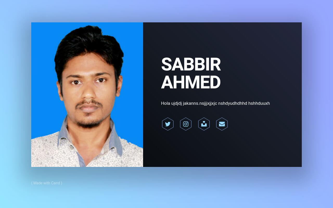 Carrd profile picture for @sabbir